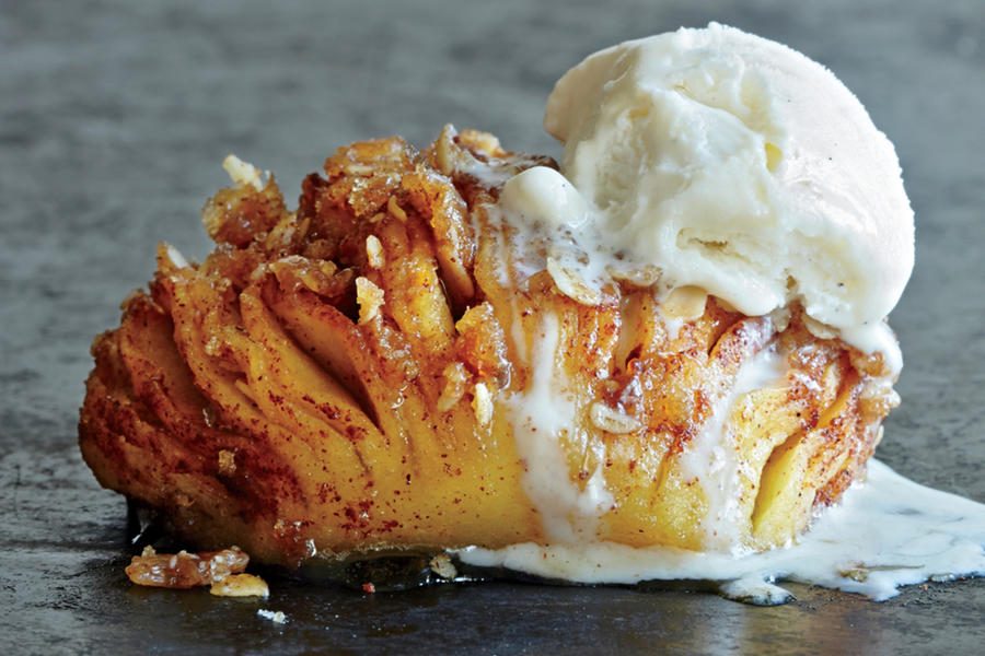Maple Hasselback Apple