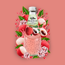 Load image into Gallery viewer, Lychee Flavoured Basil Seed Drink 290ml