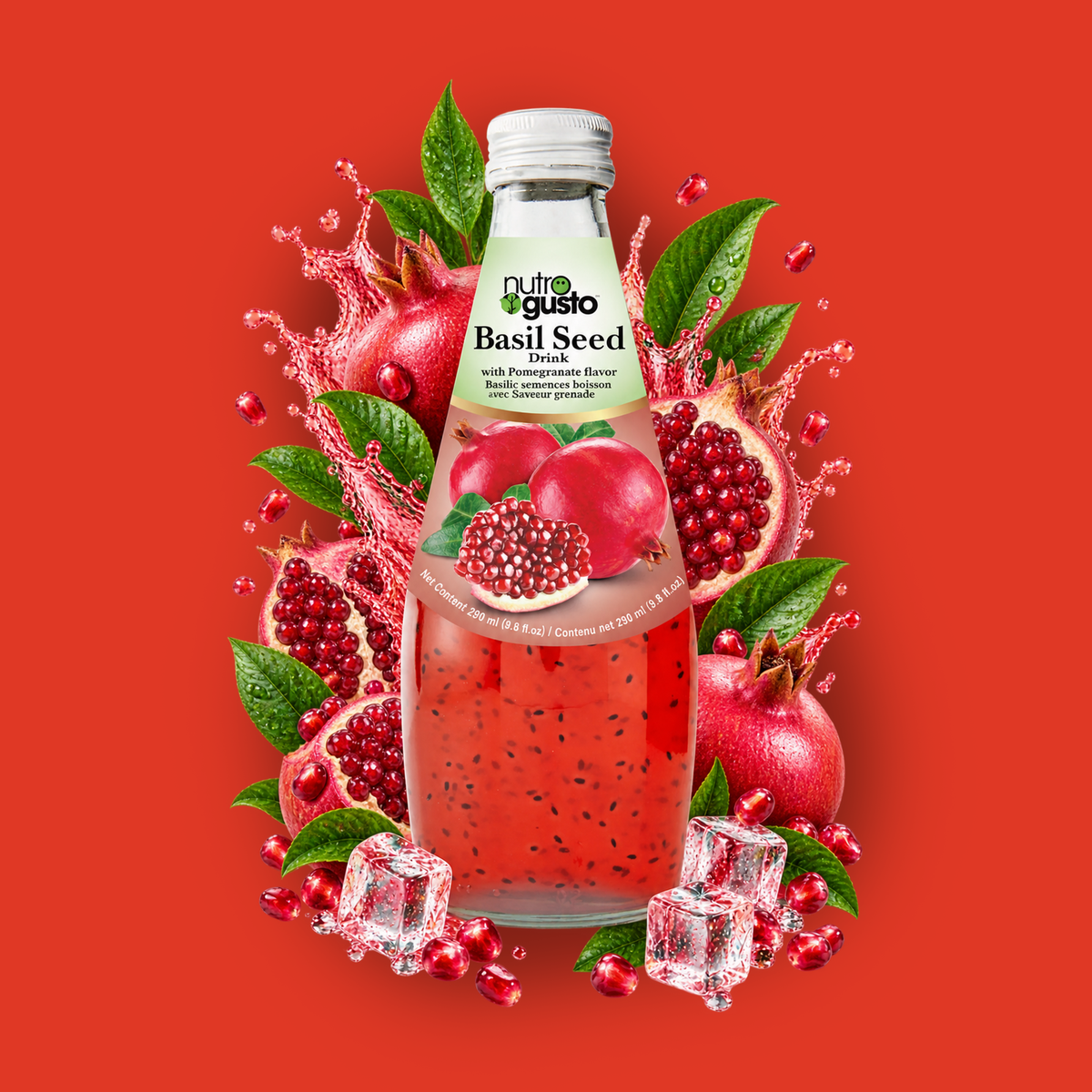 Pomegranate Basil Seed Drink 290ml