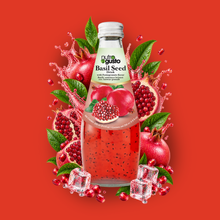 Load image into Gallery viewer, NutroGusto Basil Seed Drink with Pomegranate 290ml