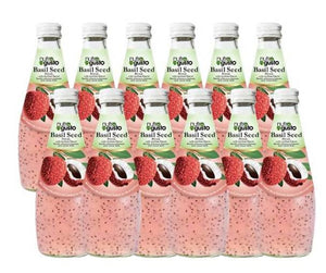 NutroGusto Basil Seed Drink with Lychee 290ml - 12 pack