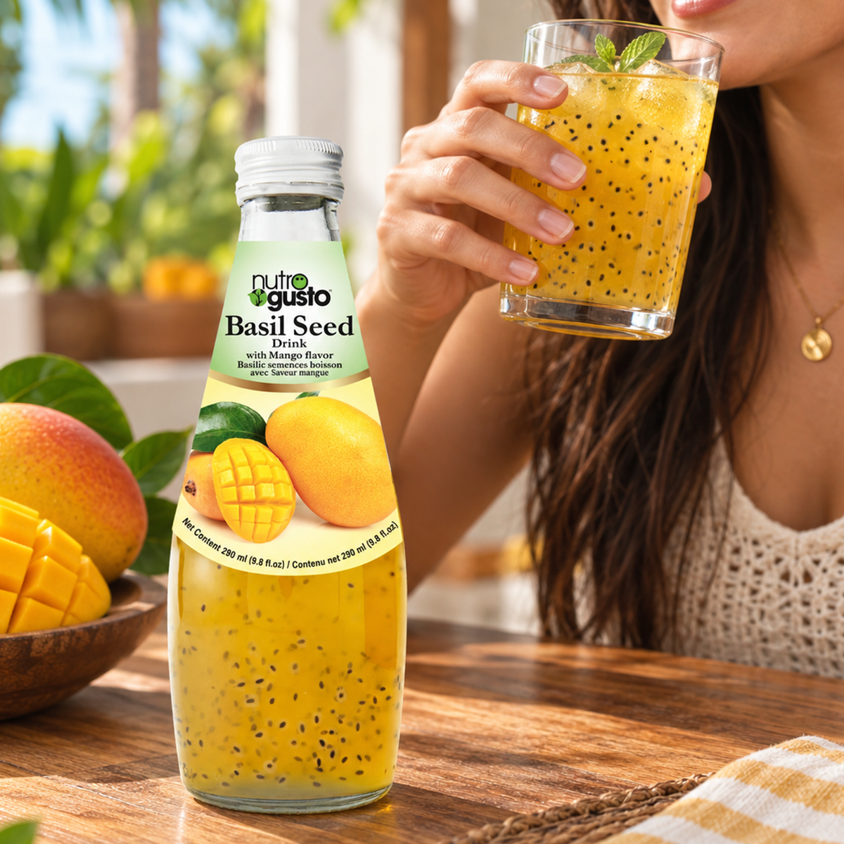 Mango Basil Seed Drink 290ml