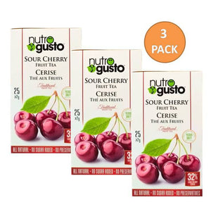 NutroGusto Cherry Tea (Pack of 3)