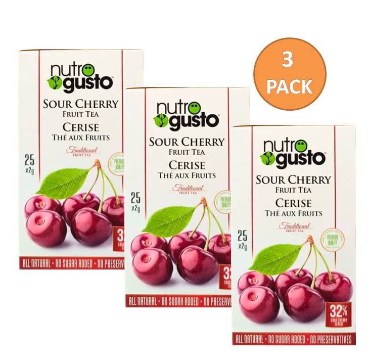 NutroGusto Cherry Tea (Pack of 3)