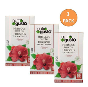 NutroGusto Hibiscus Tea (Pack of 3)