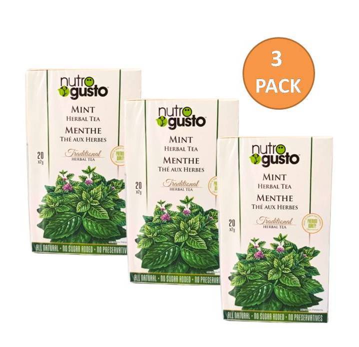 NutroGusto Mint Tea (Pack of 3)