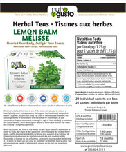 Load image into Gallery viewer, NutroGusto Lemon Balm Tea