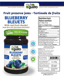 NutroGusto Blueberry Jam (pack of 2)