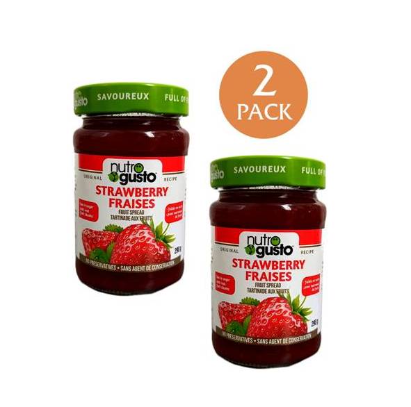 NutroGusto Strawberry Jam (Pack of 2)